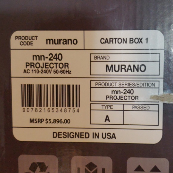 Murano Other Mn24 4k Hdmi 3d Projector And Mn72 Screen Poshmark